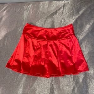 Red cute skirt